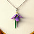 Iris Lavender Bounty Clay Necklace