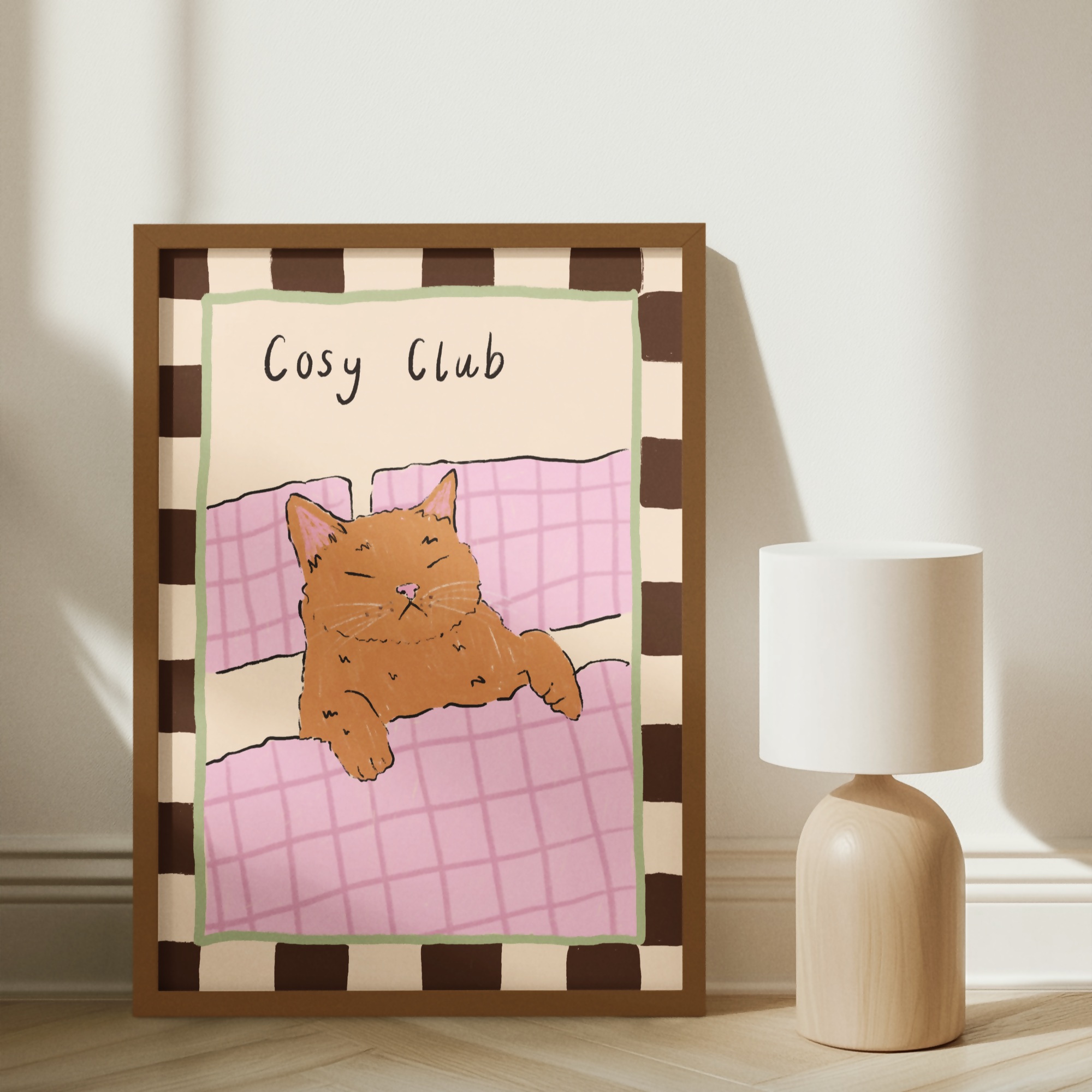 Cosy Club Cat Print