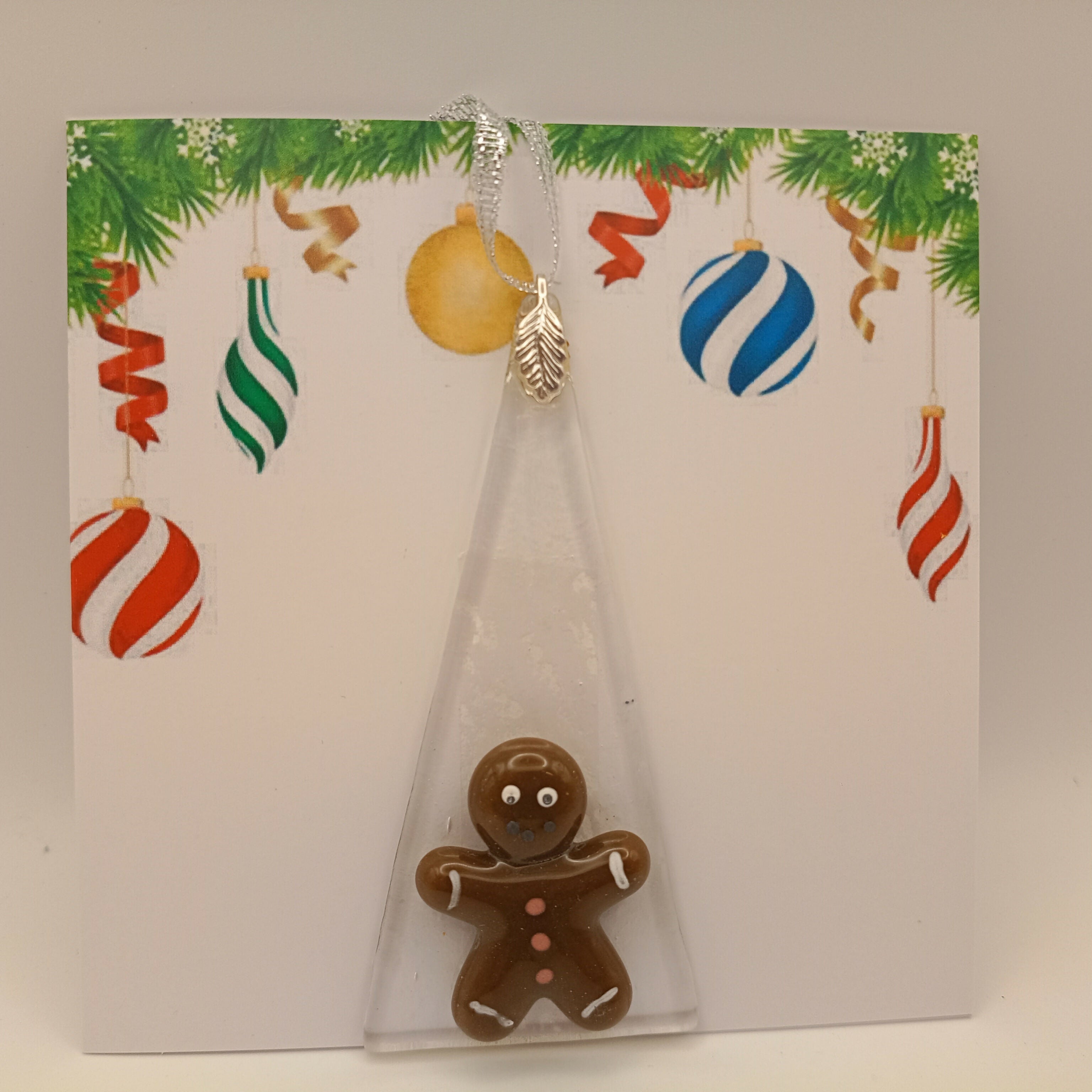 Fused Glass Christmas Card