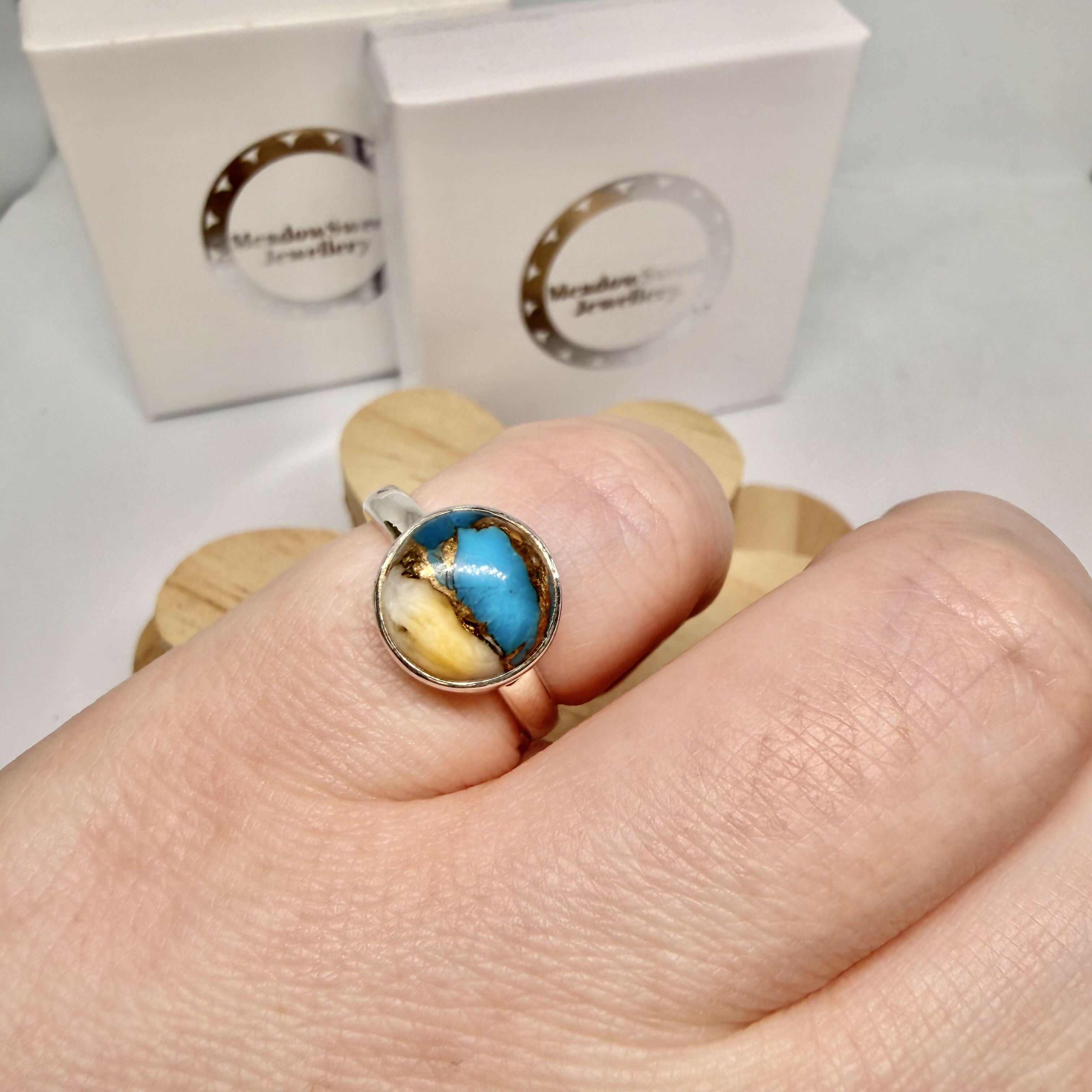OYSTER TURQUOISE RING SIZE M 1/2