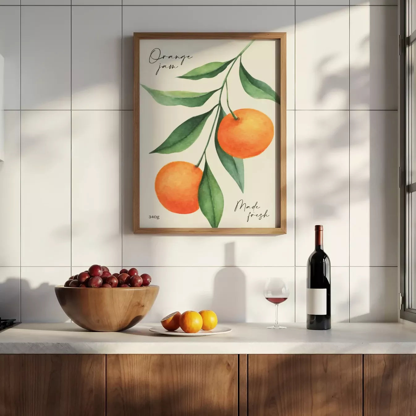 ORANGE JAM WALL ART PRINT