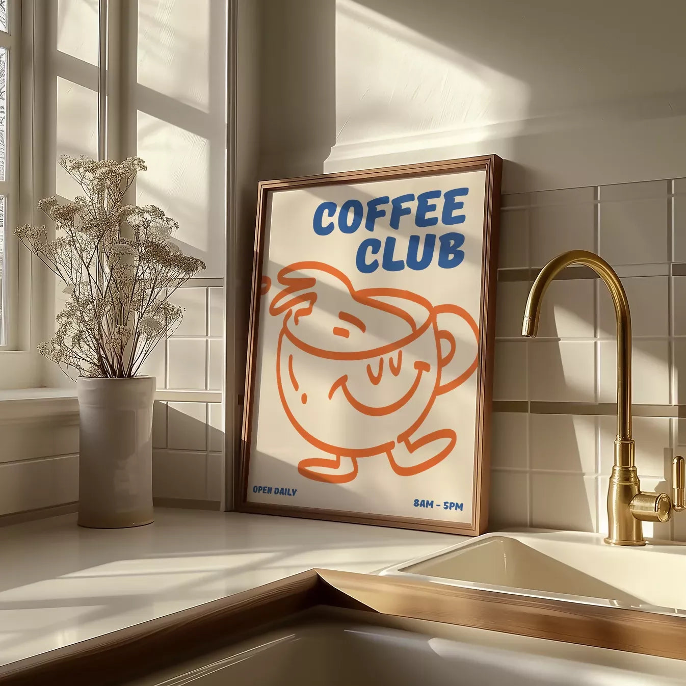 COFFEE CLUB WALL ART PRINT