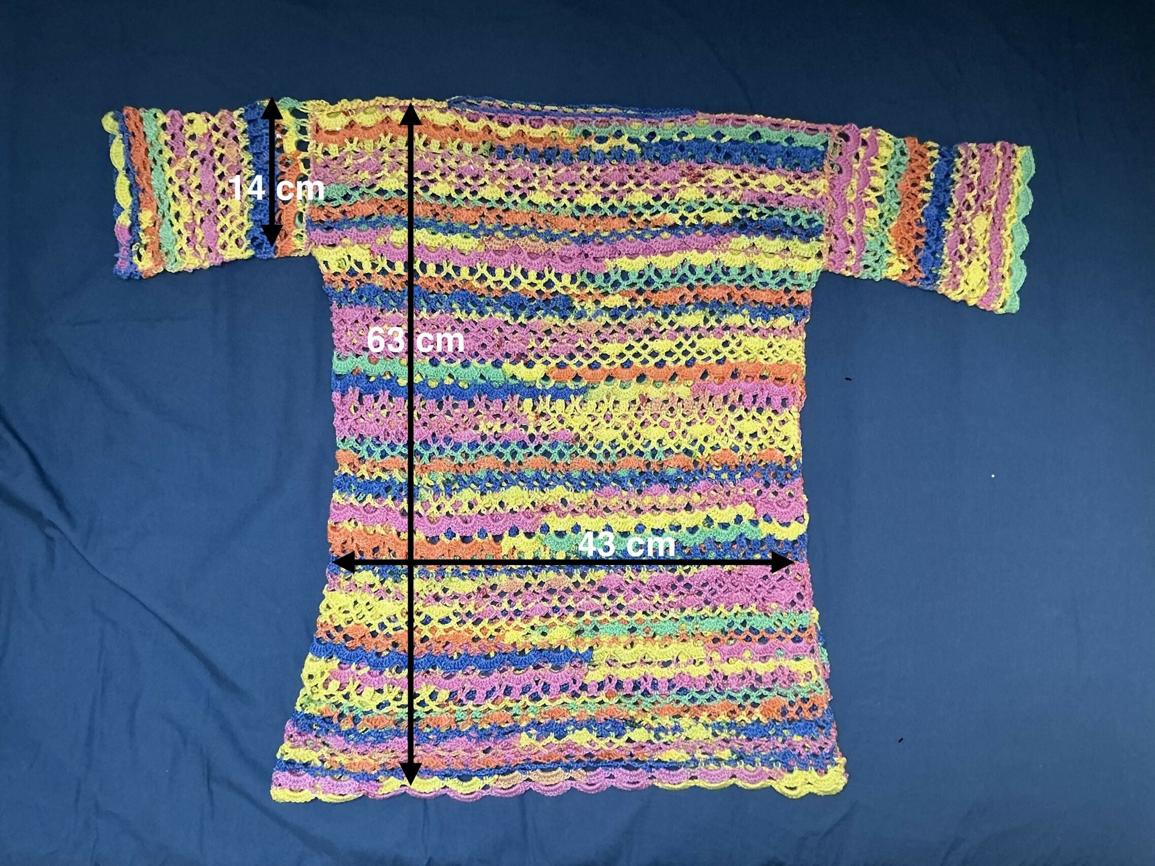 Rainbow Short-sleeved Sweater