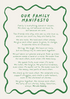 Family Mini Manifesto Art Print