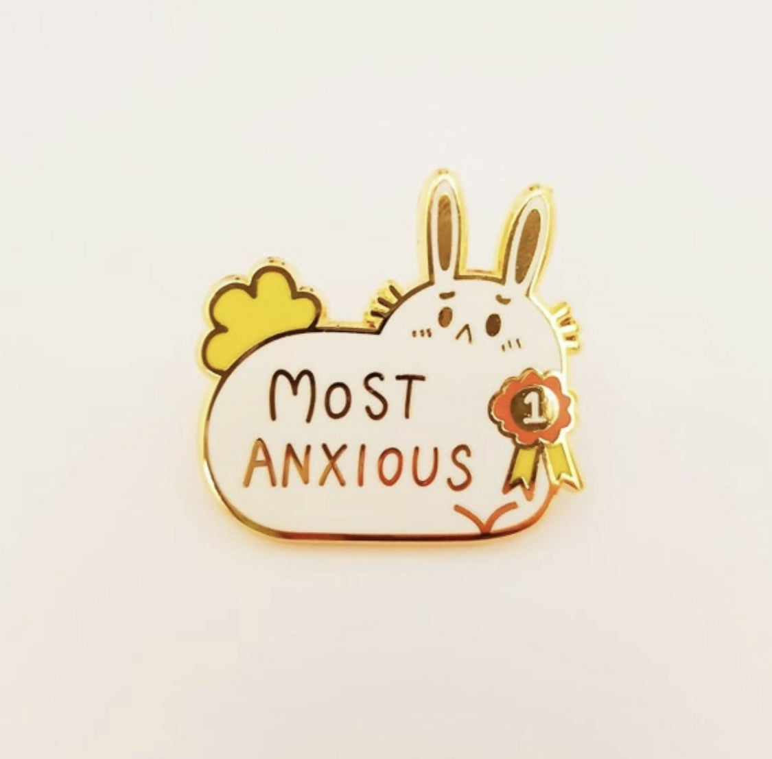 Most Anxious Bunny Enamel Pin