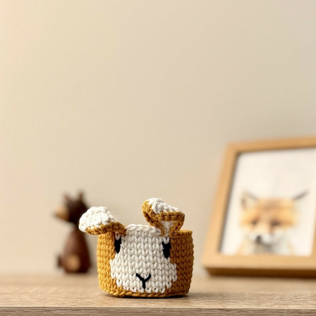 Crochet Petite Rabbit Basket