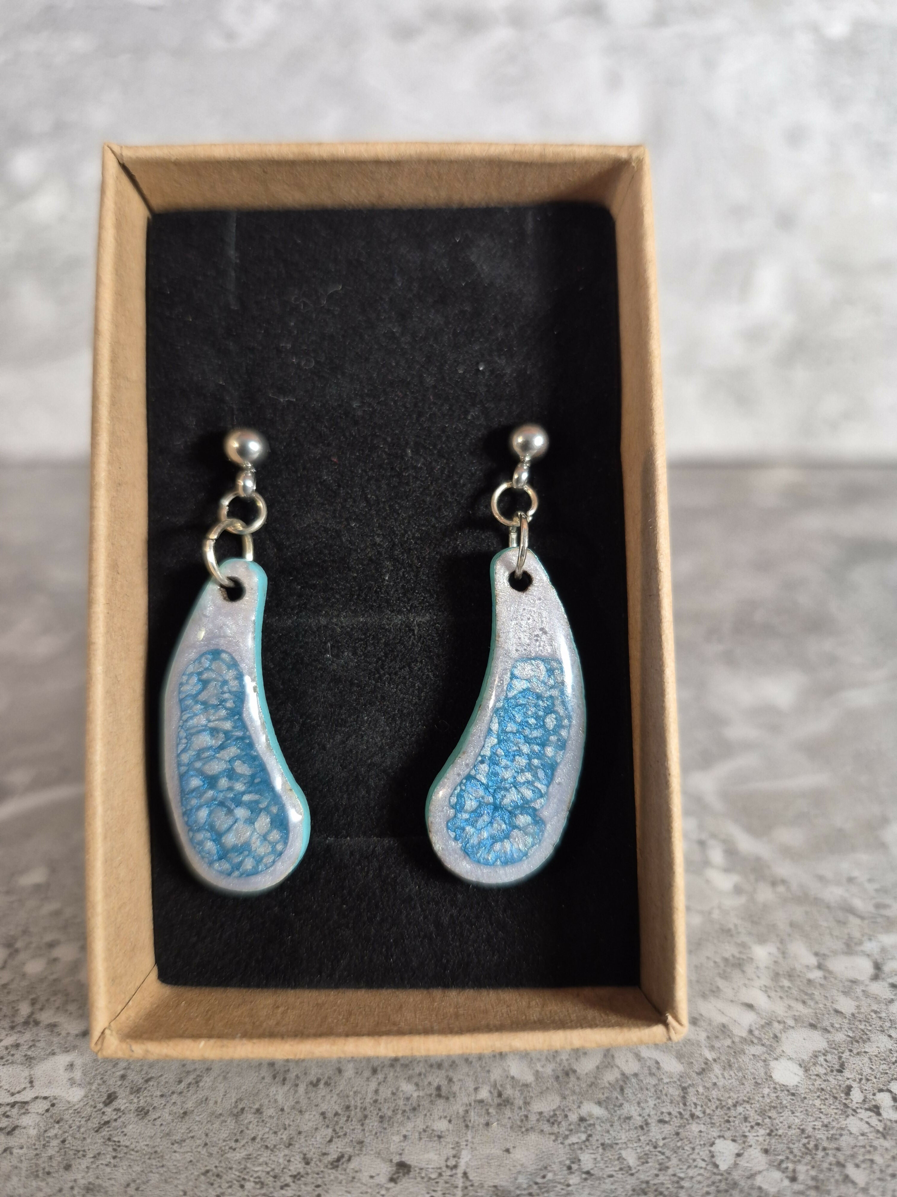 Handcrafted tear drop earrings