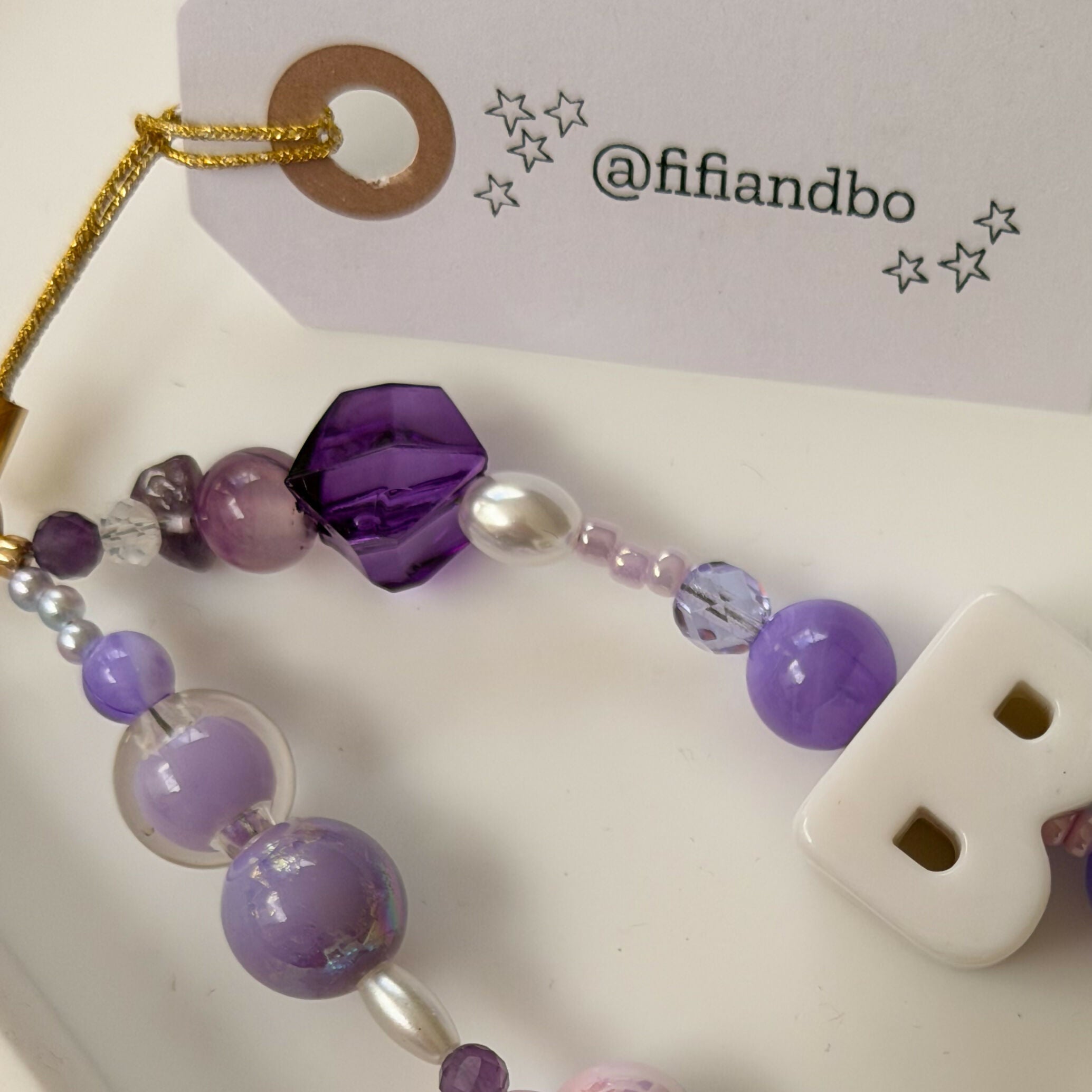 Fifi & Bo Bag Charm Initial B