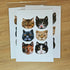 Six Cats Art Print: Tabby, Tortie, Tuxedo Cat Faces