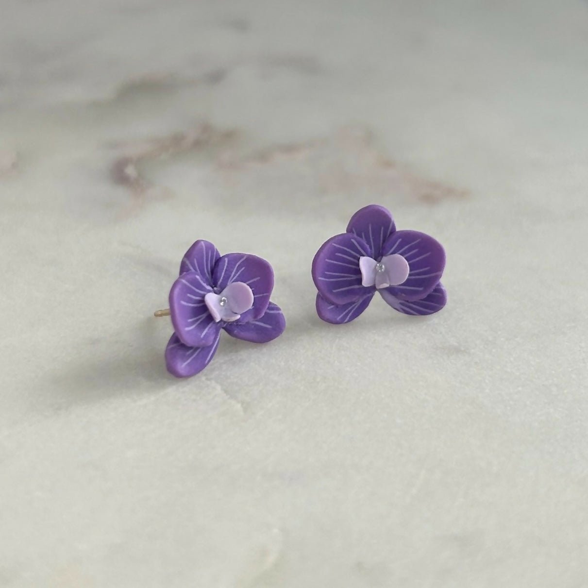 Orchid Stud Earrings
