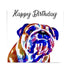 BULLDOG DOG GREETINGS CARD