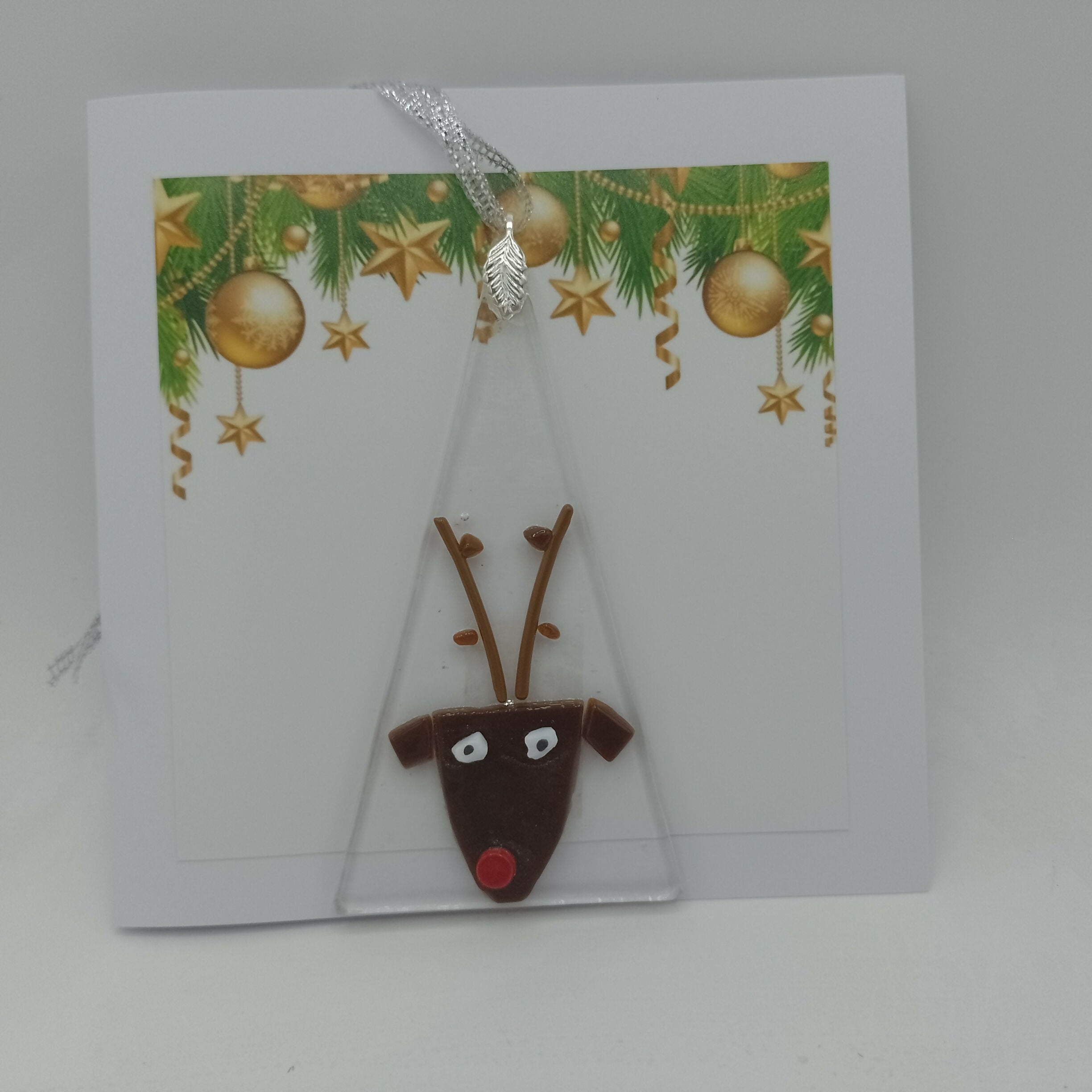 Fused Glass Christmas Card