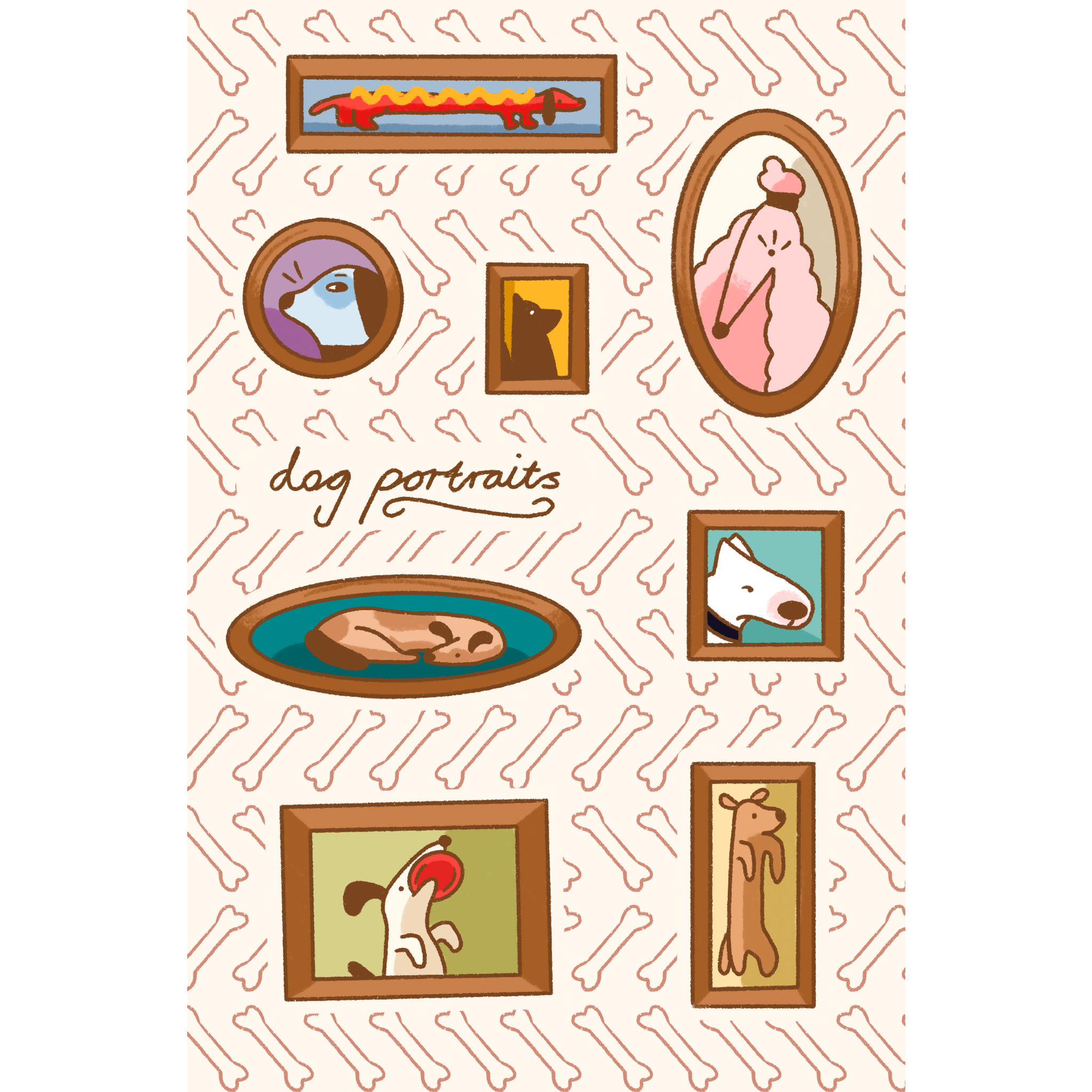 Sticker Sheet 'Dog Portraits'