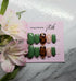 Reusable Green Tortoiseshell With Gold Detail Handmade Press On Nails
