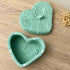 Crochet Heart Shaped Basket with Lid