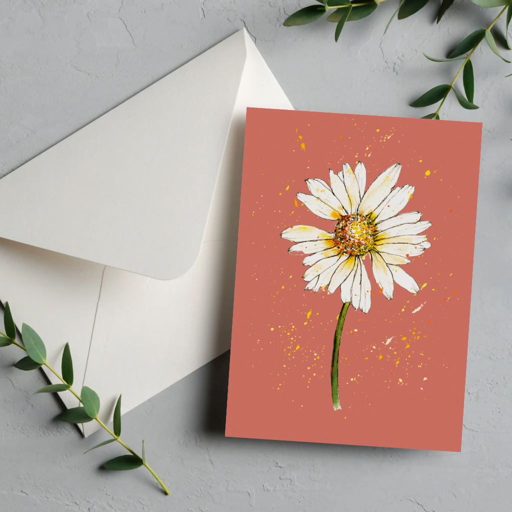 Oxeye Daisy Greetings Card
