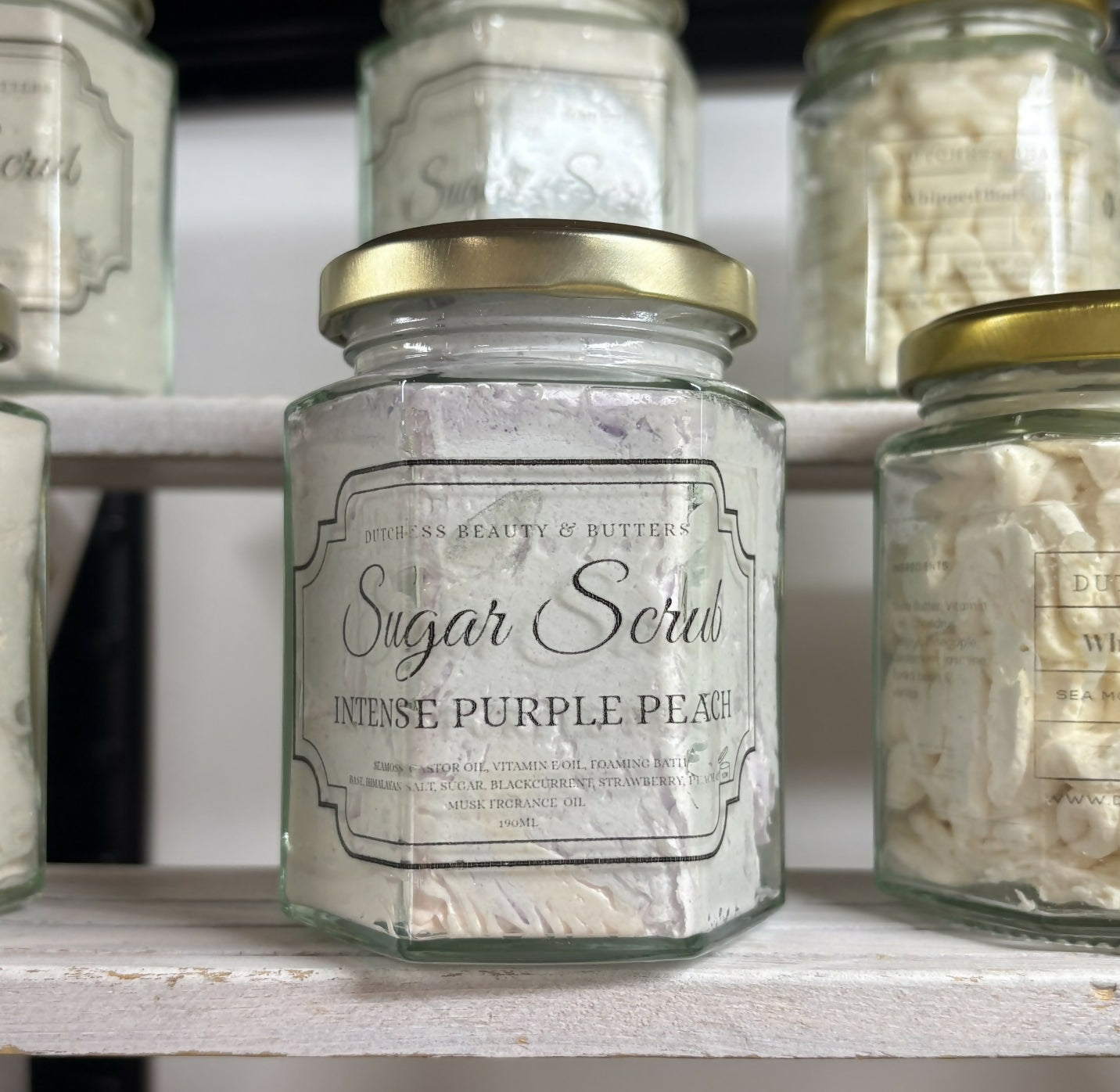 190ml Intense Purple Peach Whipped Salt & Sugar Scrub