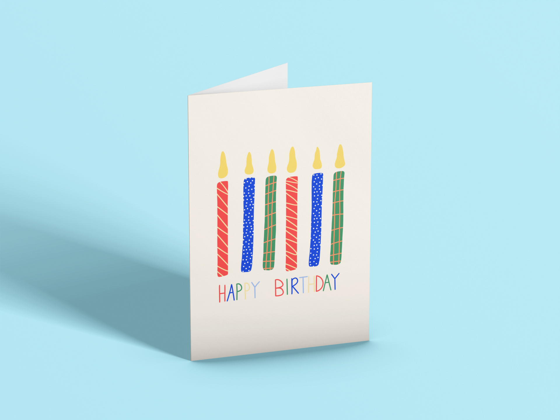 Candles Birthday Card