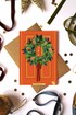 Festive Wreath Christmas Card