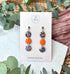 Funky Pattern Collection - Triple Dangle Polymer Clay Earrings