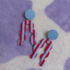 Polymer Clay Stripy Squiggle Earrings