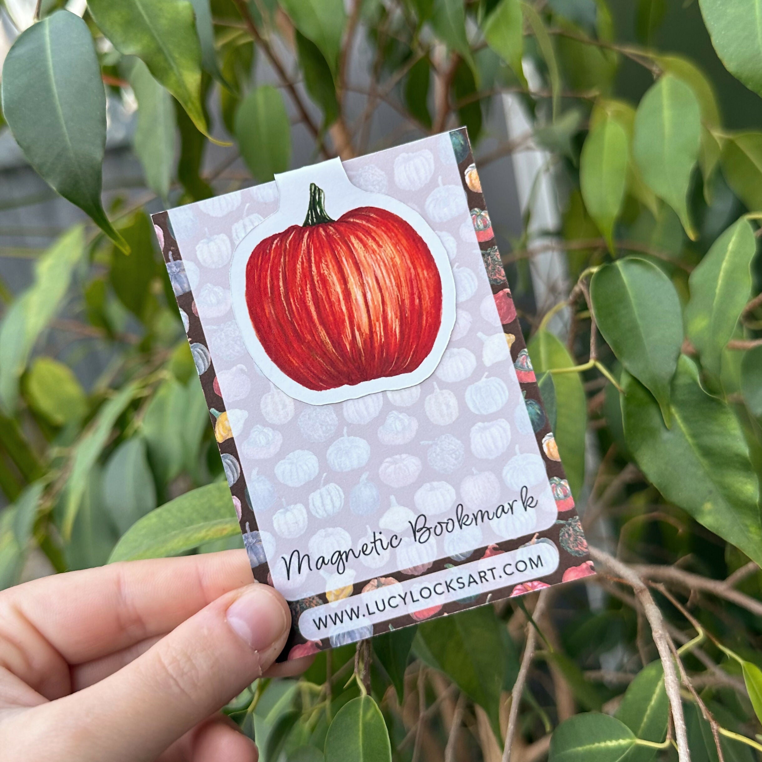 Pumpkin - Matt Magnetic Bookmark