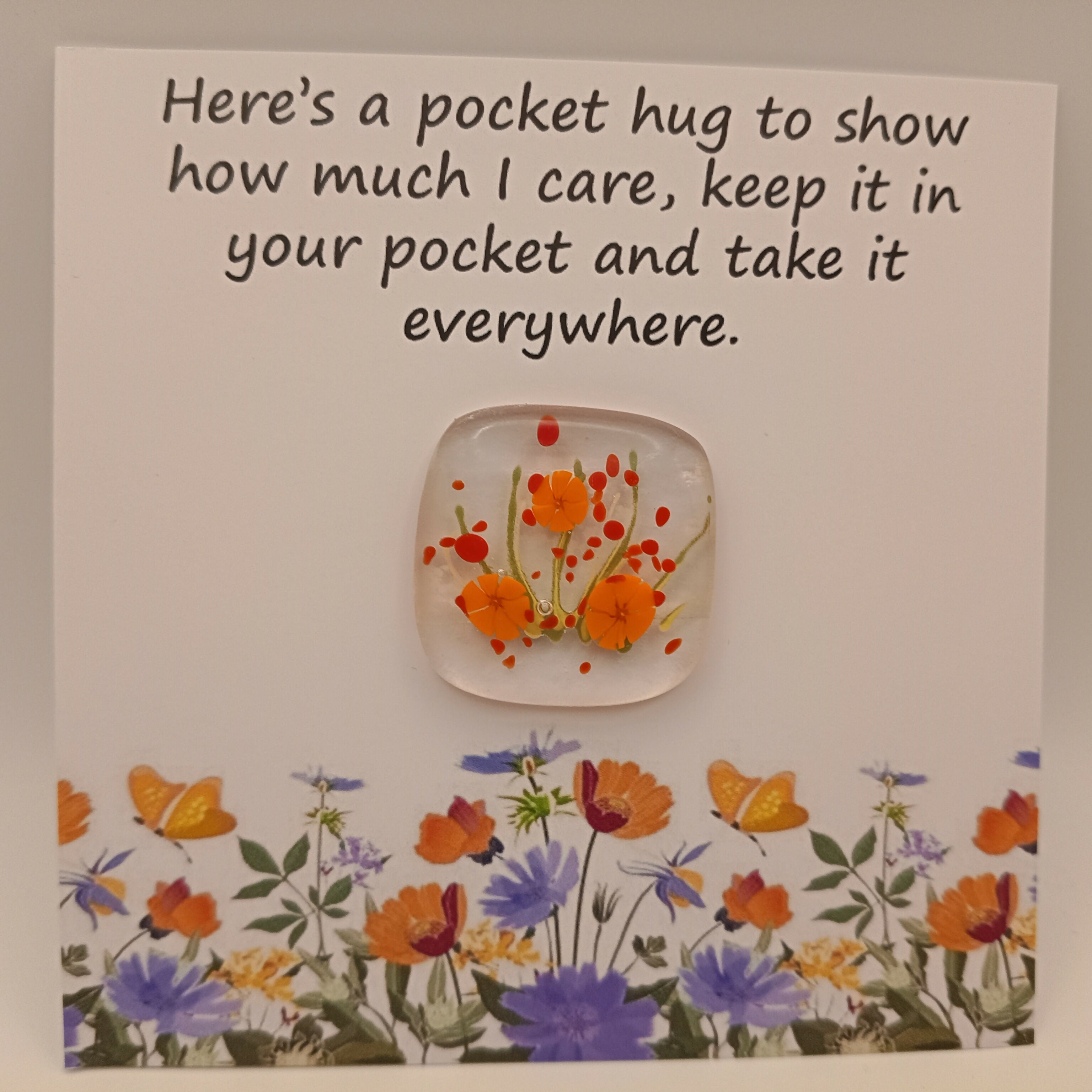 Glass Pocket Hug Card
