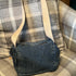 Unique Handcrafted Lined Denim Barrel Bag Handbag Made From Upcycled Jeans