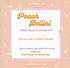 Peach Bellini - Peach & Champagne fragranced Heart Shaped Wax Melts