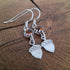 Handmade Silver Acorn Earrings With Amber