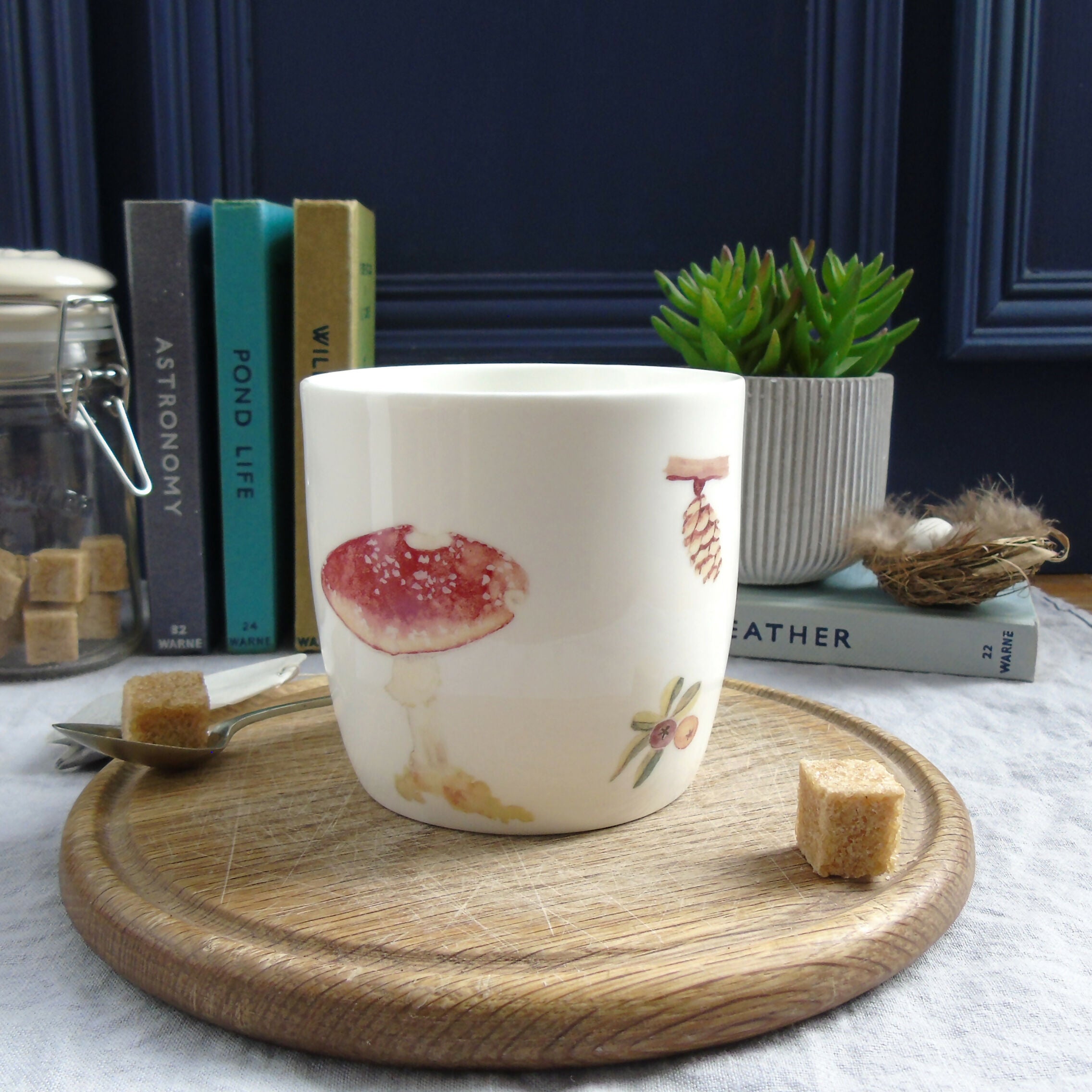 Tawny Owl and Ivy Berries Mug