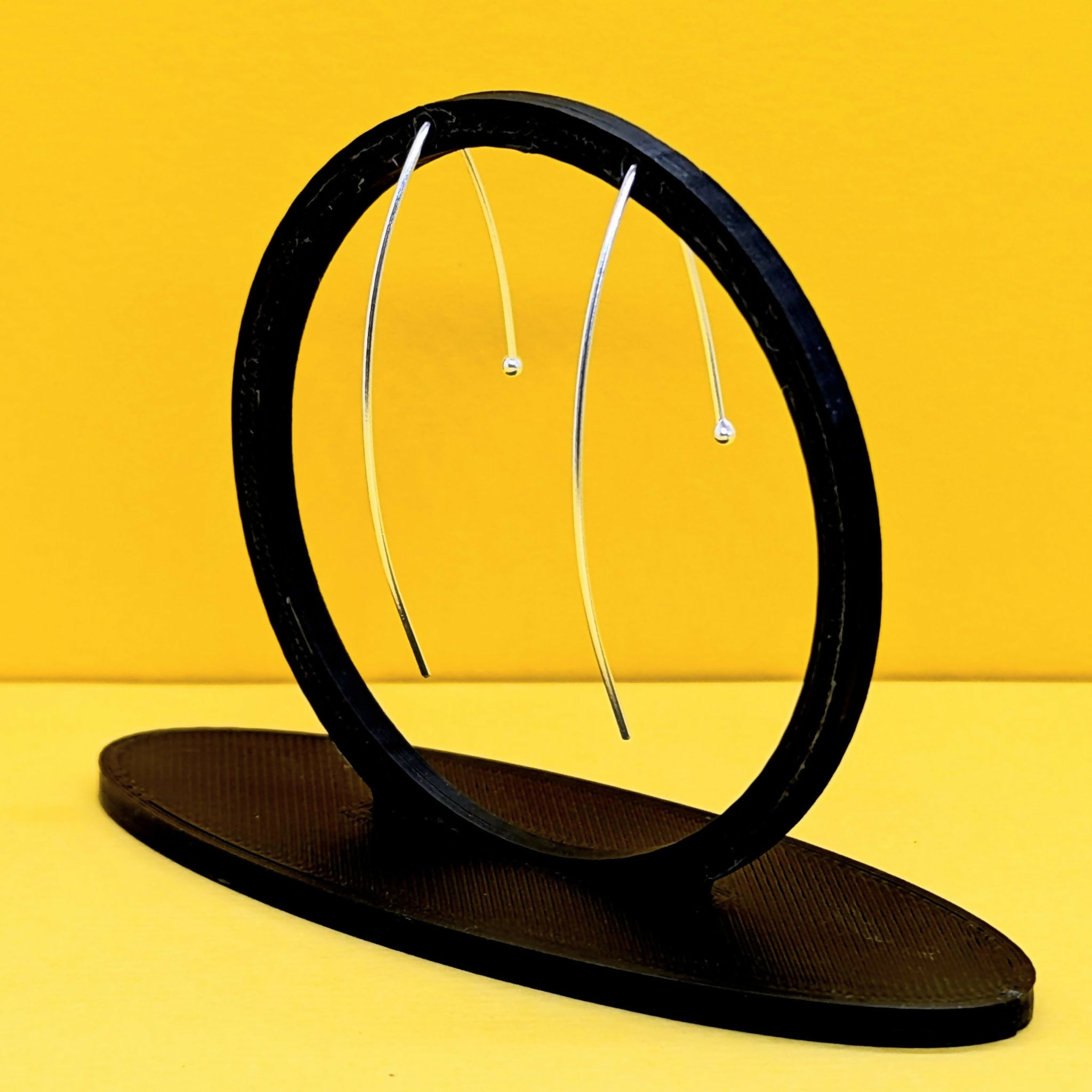 'Snow Drop’ Sterling Silver Threader Earring