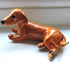 Ceramic red Dachshund dog sculpture