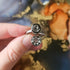 Handmade Black Silver Moon Stars Sun Resin And Stainless Steel Double Ring