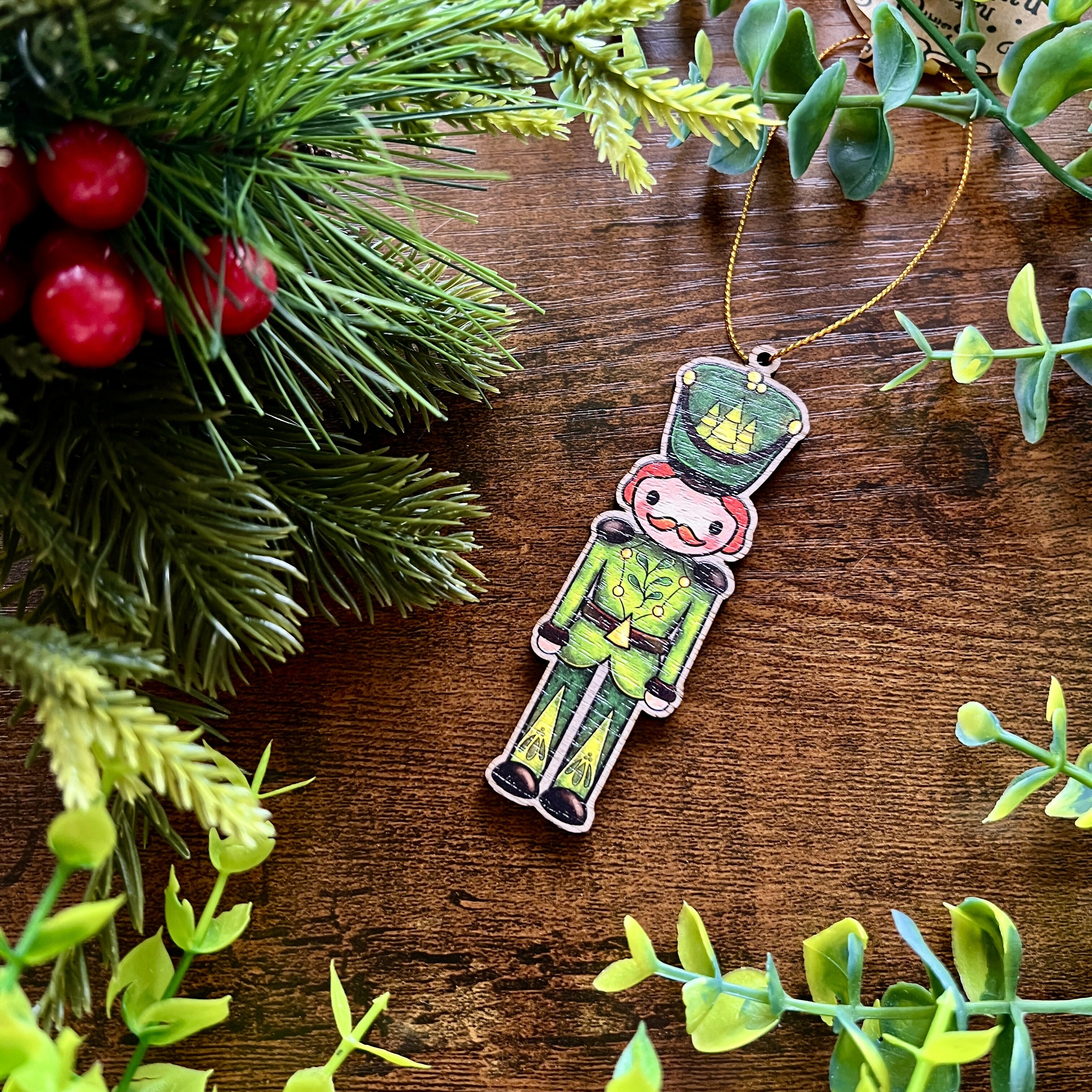 'Frederick' Nutcracker Wooden Decoration