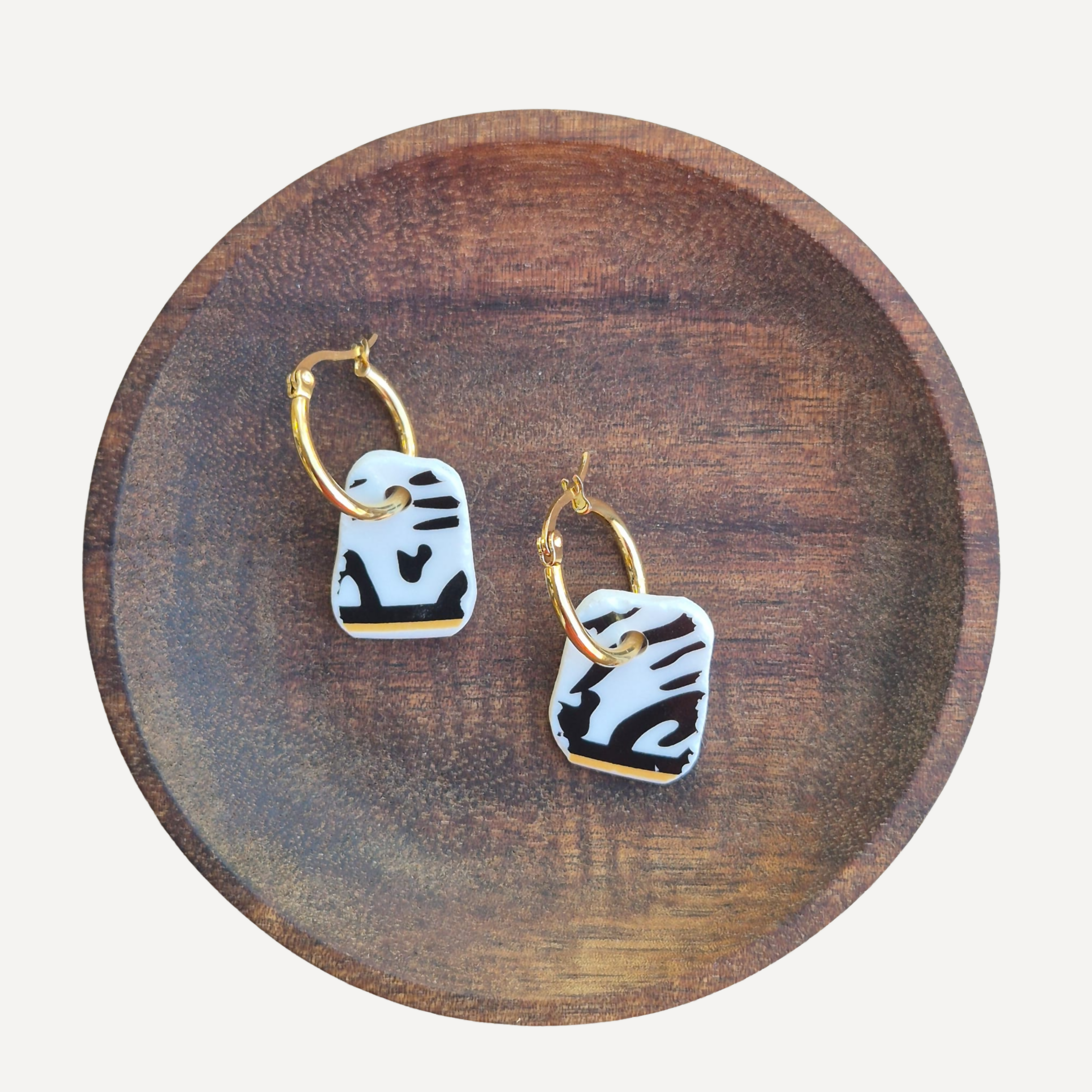 Recycled Ceramic Earring