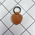 Heart Shaped Leather Keyring - Blank
