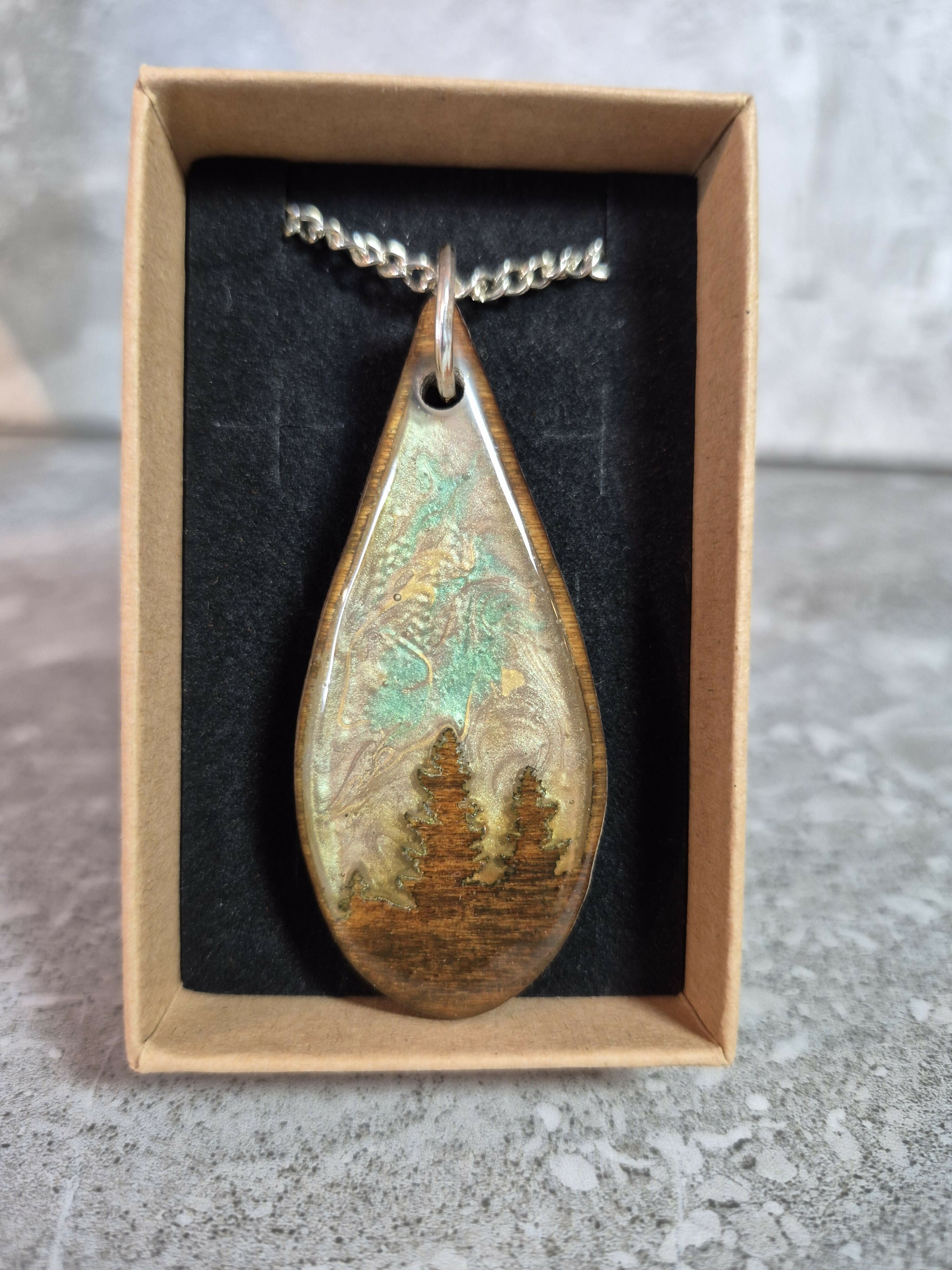 Unique Handcrafted Tear Drop Shaped Pendant