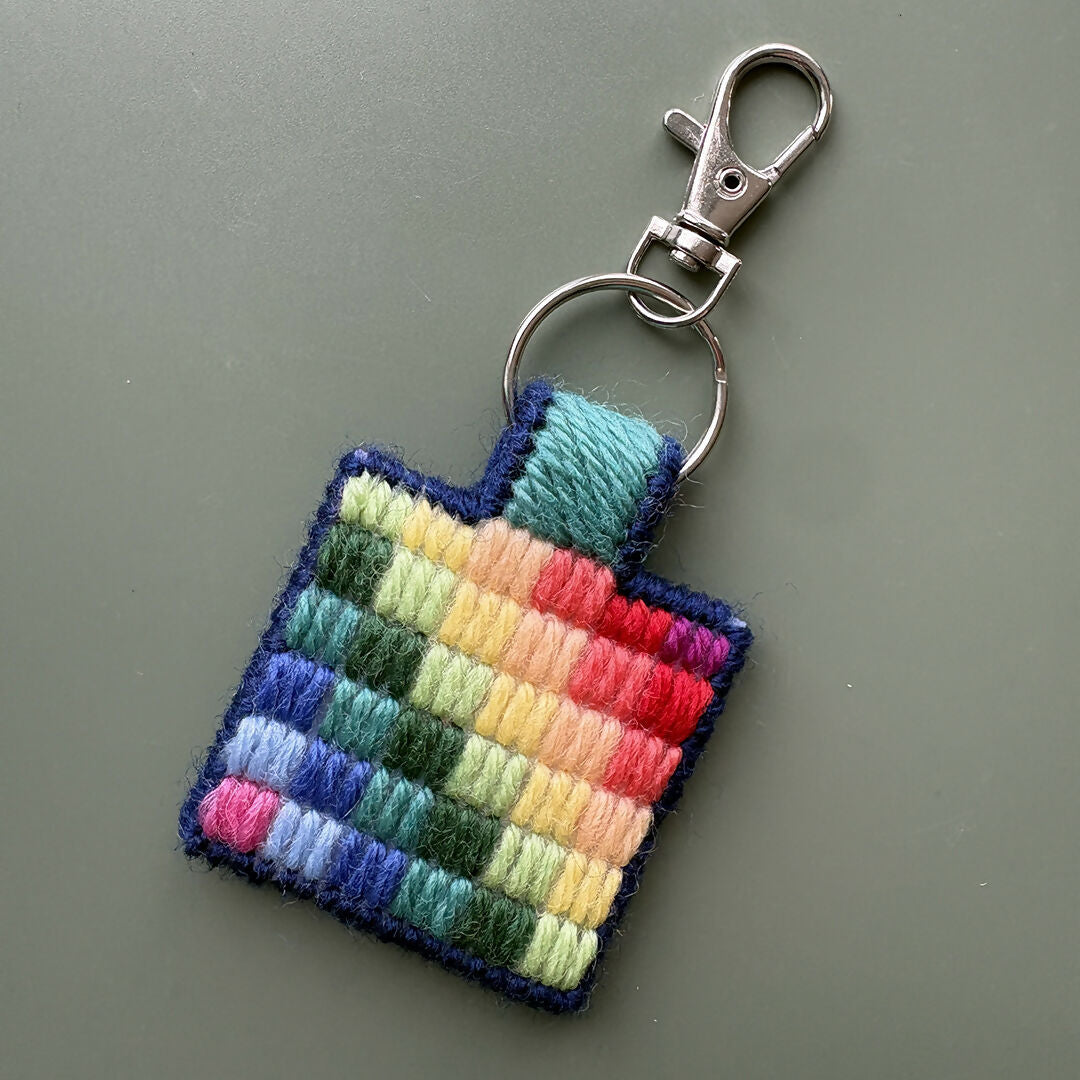 DIY Bargello Stitched Keyring Kit