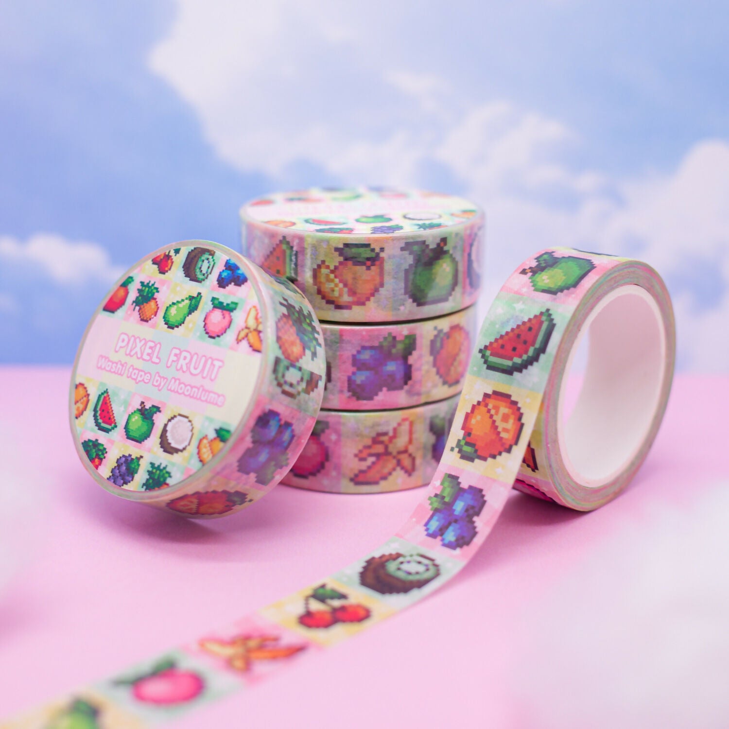 Washi Tape - Pixel Fruits