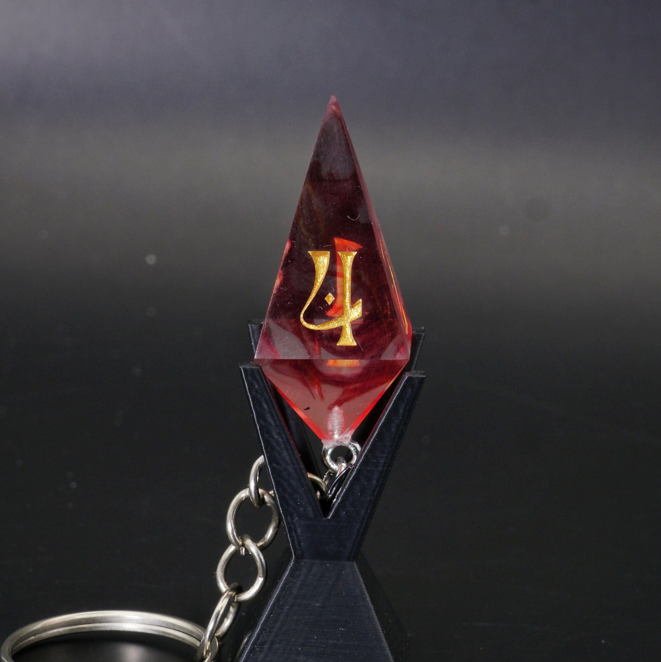 Clear Dice Keychains