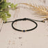 Lapis Lazui Birthstone Bracelet; Single Crystal Macrame Adjustible September Gift Bracelet