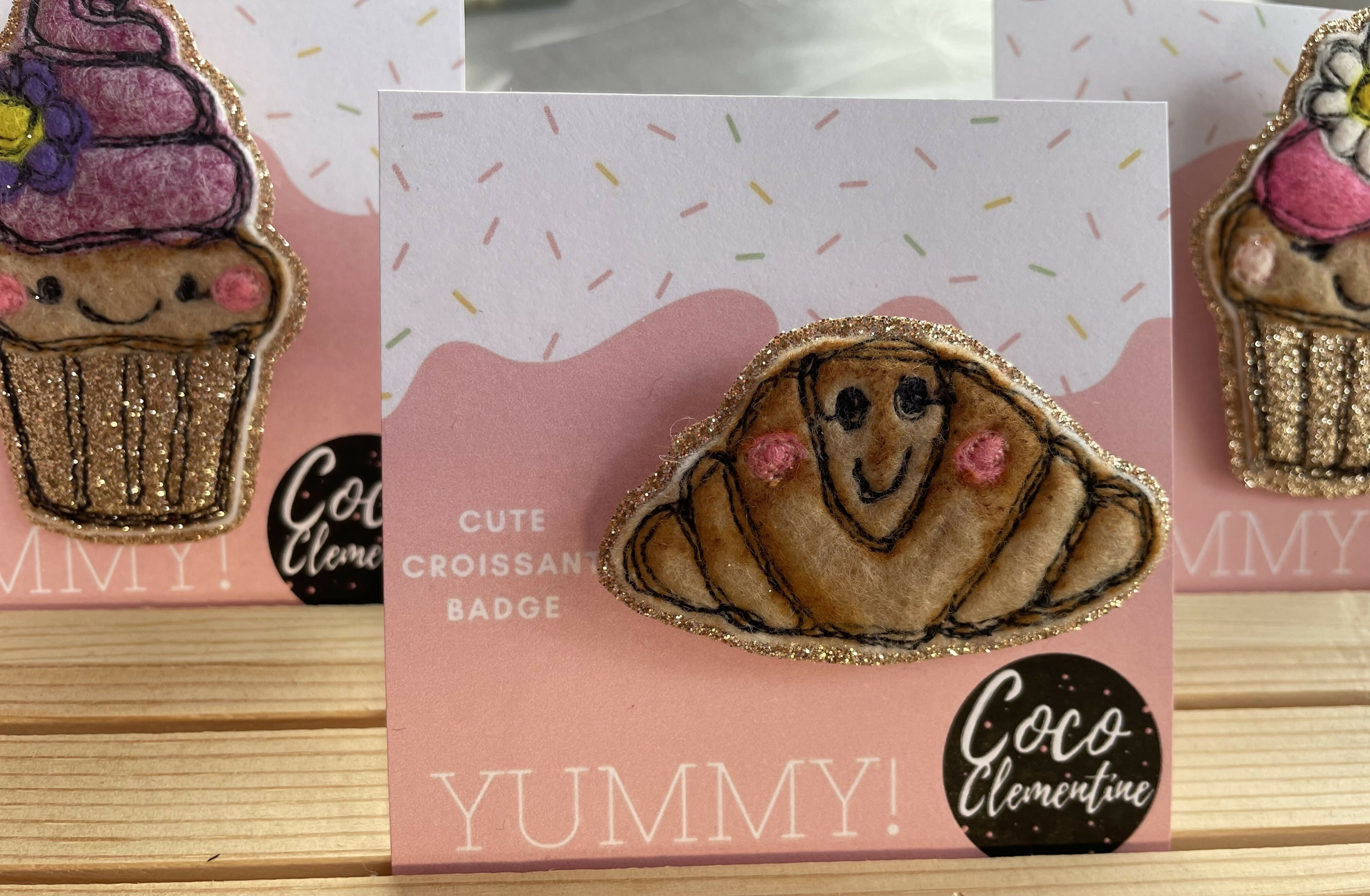 Yummy! Cute Croissant Badge