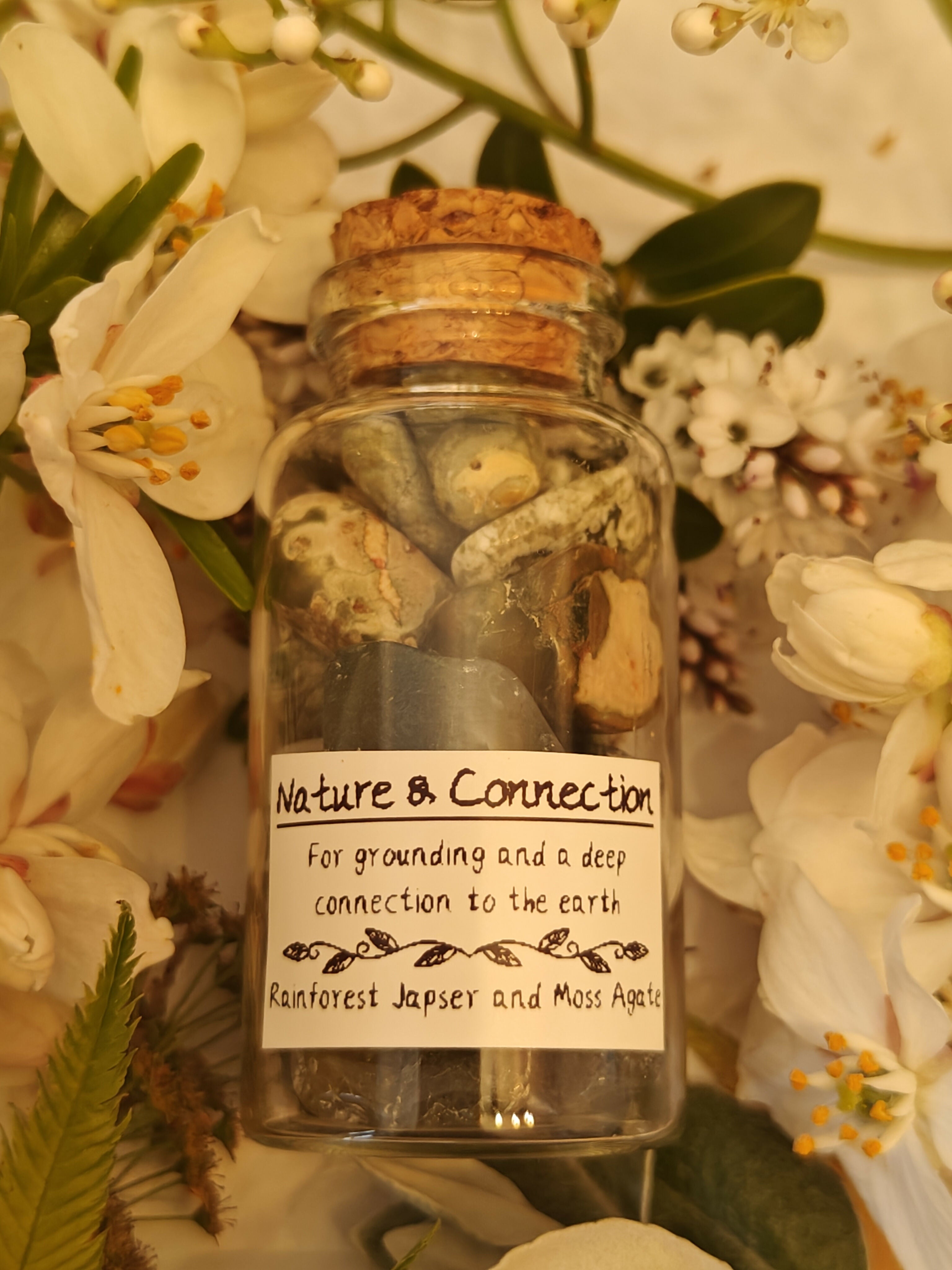 Nature and Connection Crystal Intention Jar