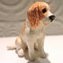 Cdramic cavalier king charles spaniel dog sculpture, blenheim