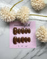 Reusable Brown Dotty Handmade Press On Nails