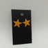 Yellow Enamel Star Stud Earrings
