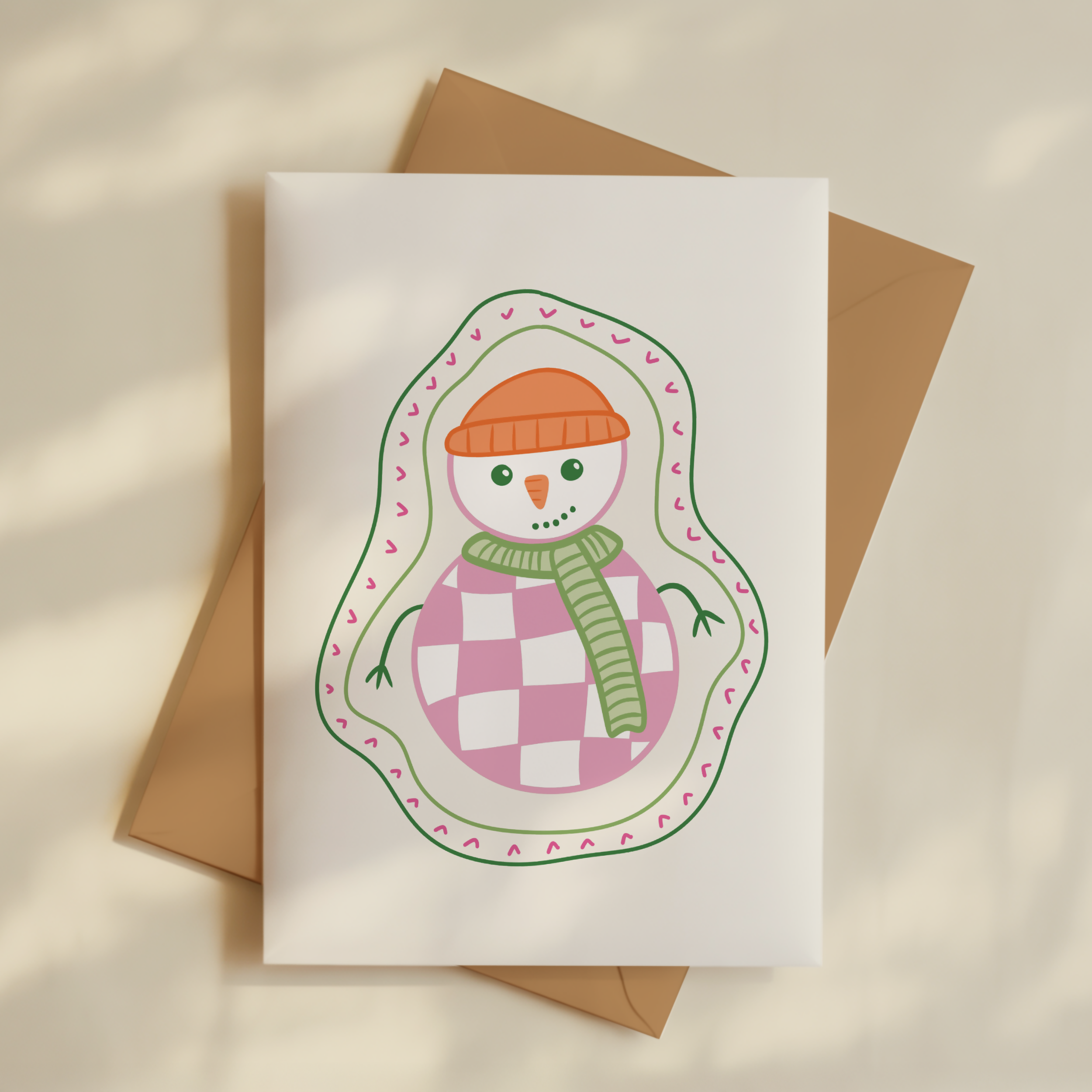 Snowman Christmas Greetings Card