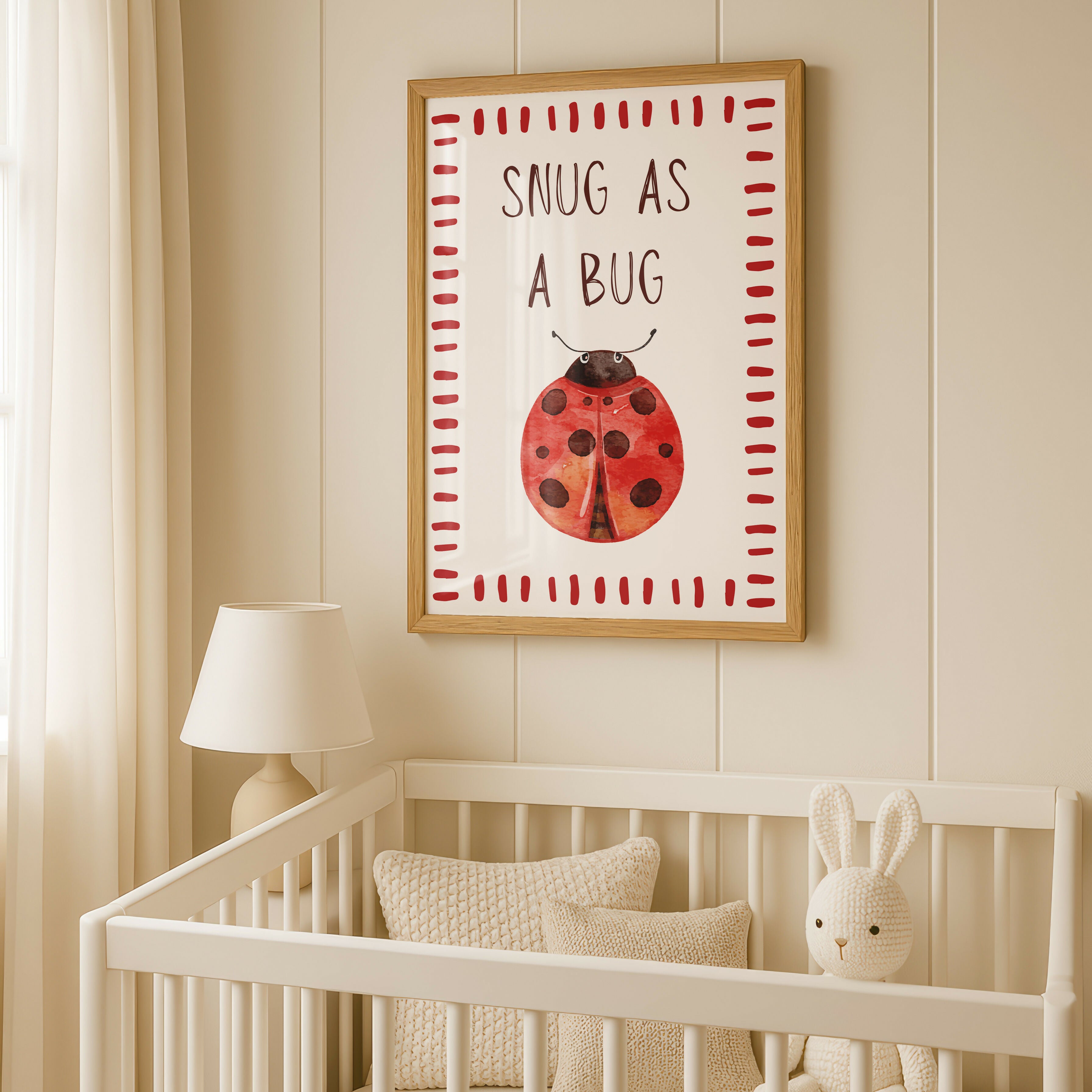 Snug As A Bug Ladybug Print