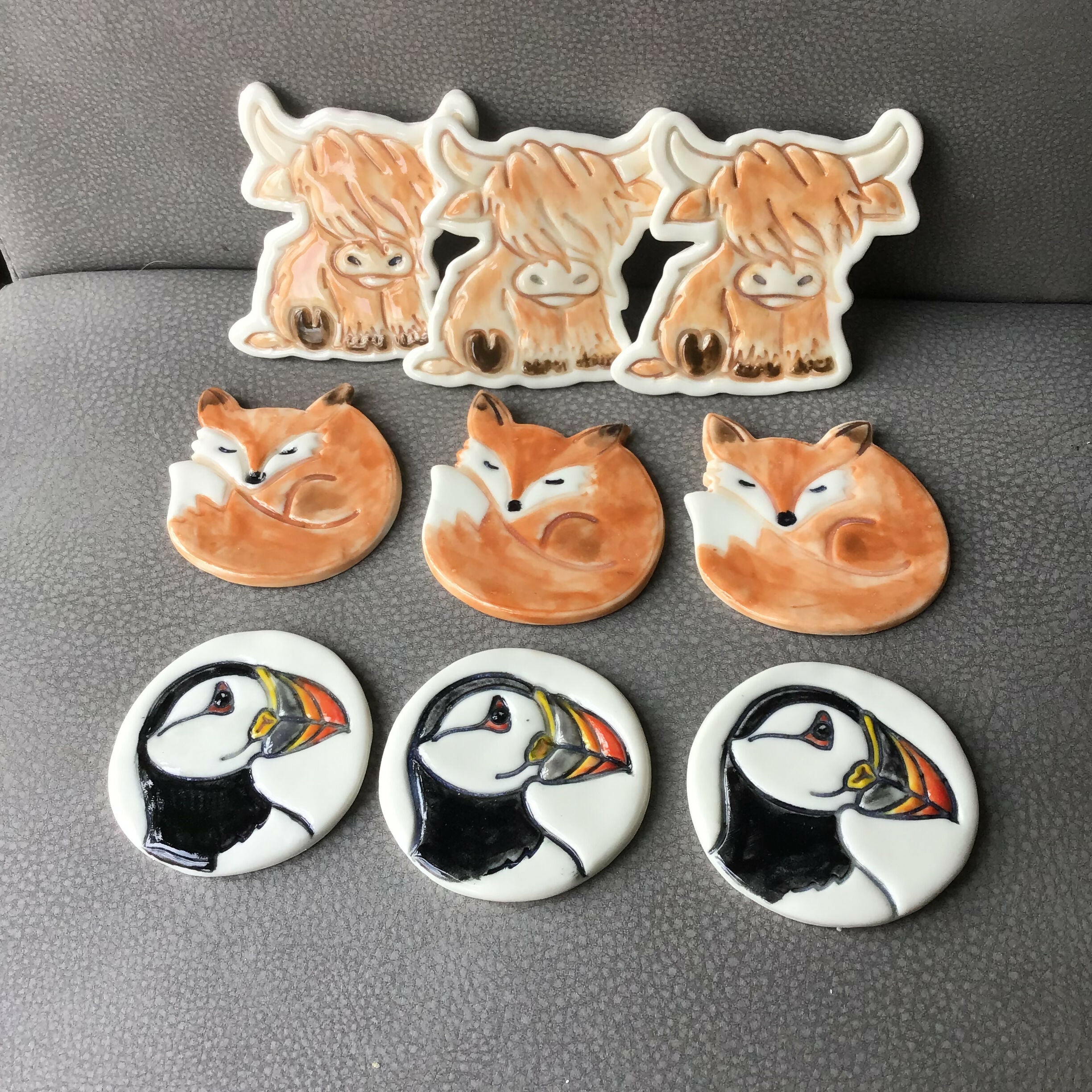 Porcelain animal Magnets